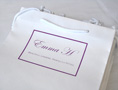 Photo of small white carrier bag