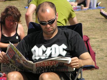 Heavy metal fan's light reading