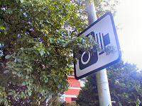 Speed camera sign in Ware Road