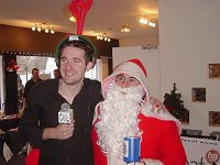 Steve Folland and Santa Claus