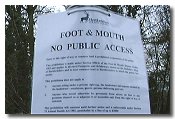 Footpaths closed