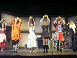 A scene from Mother Goose at Castle Hall