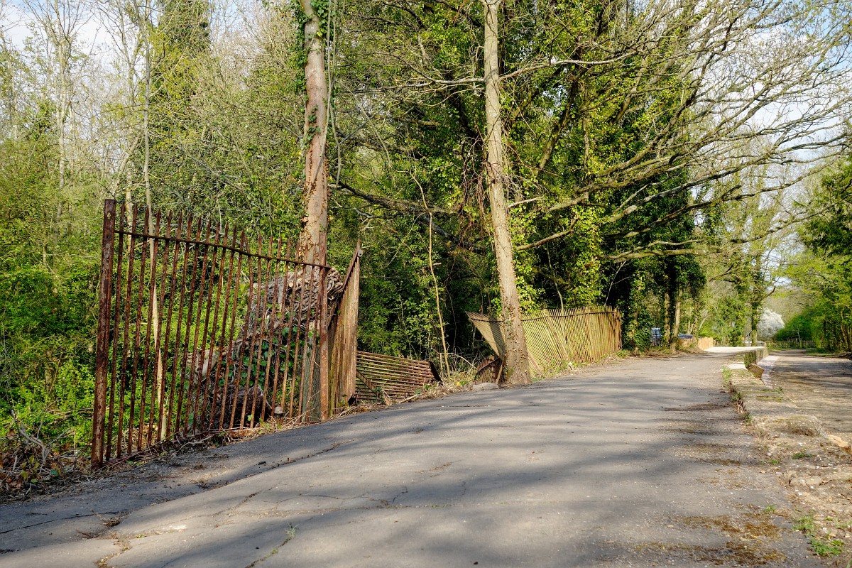 Photo of remains of Cole Green railway station