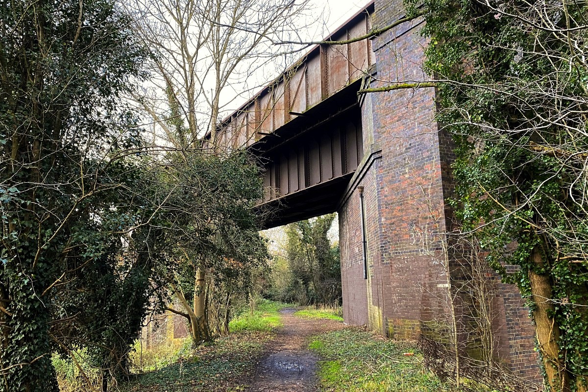 Photo of trackbed