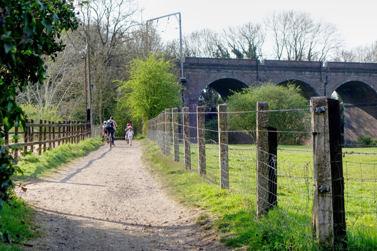 Photo of trackbed