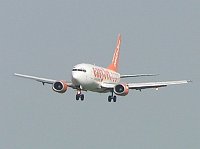 Aircaft on runway at airport